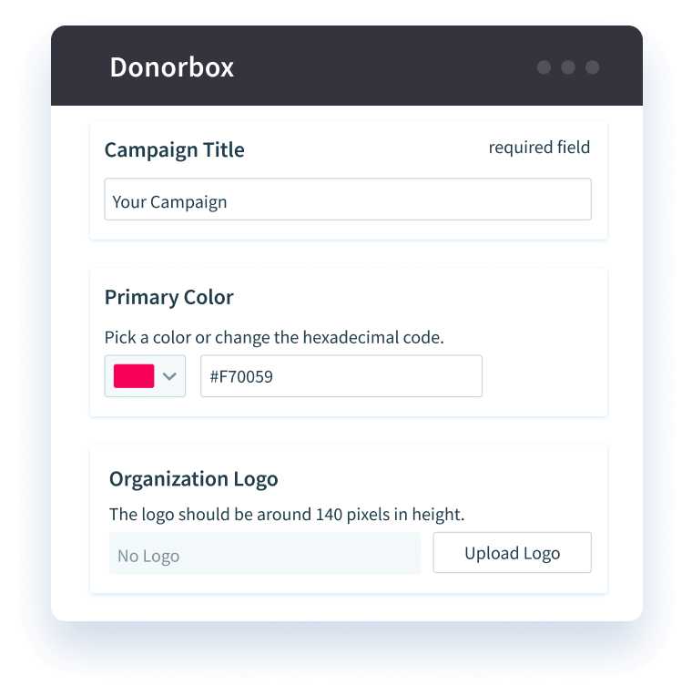 Configurez votre compte Donorbox
