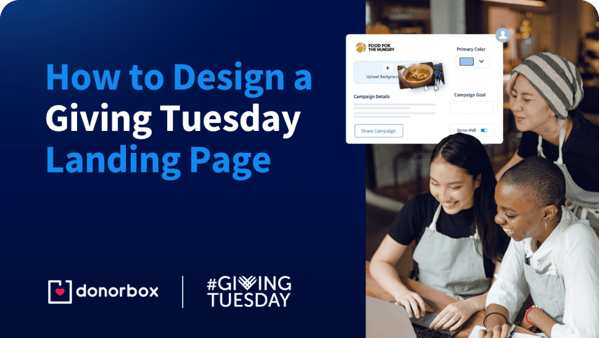 Comment concevoir une landing page pour le Giving Tuesday ?