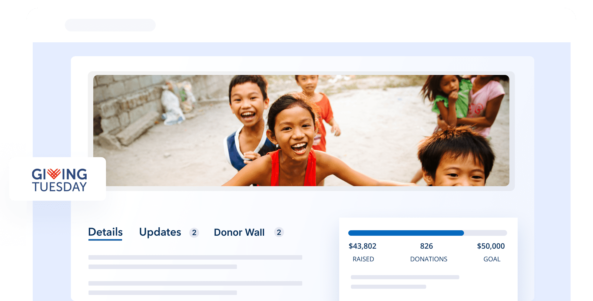Démarquez-vous des autres pour Giving Tuesday avec Donorbox Crowdfunding