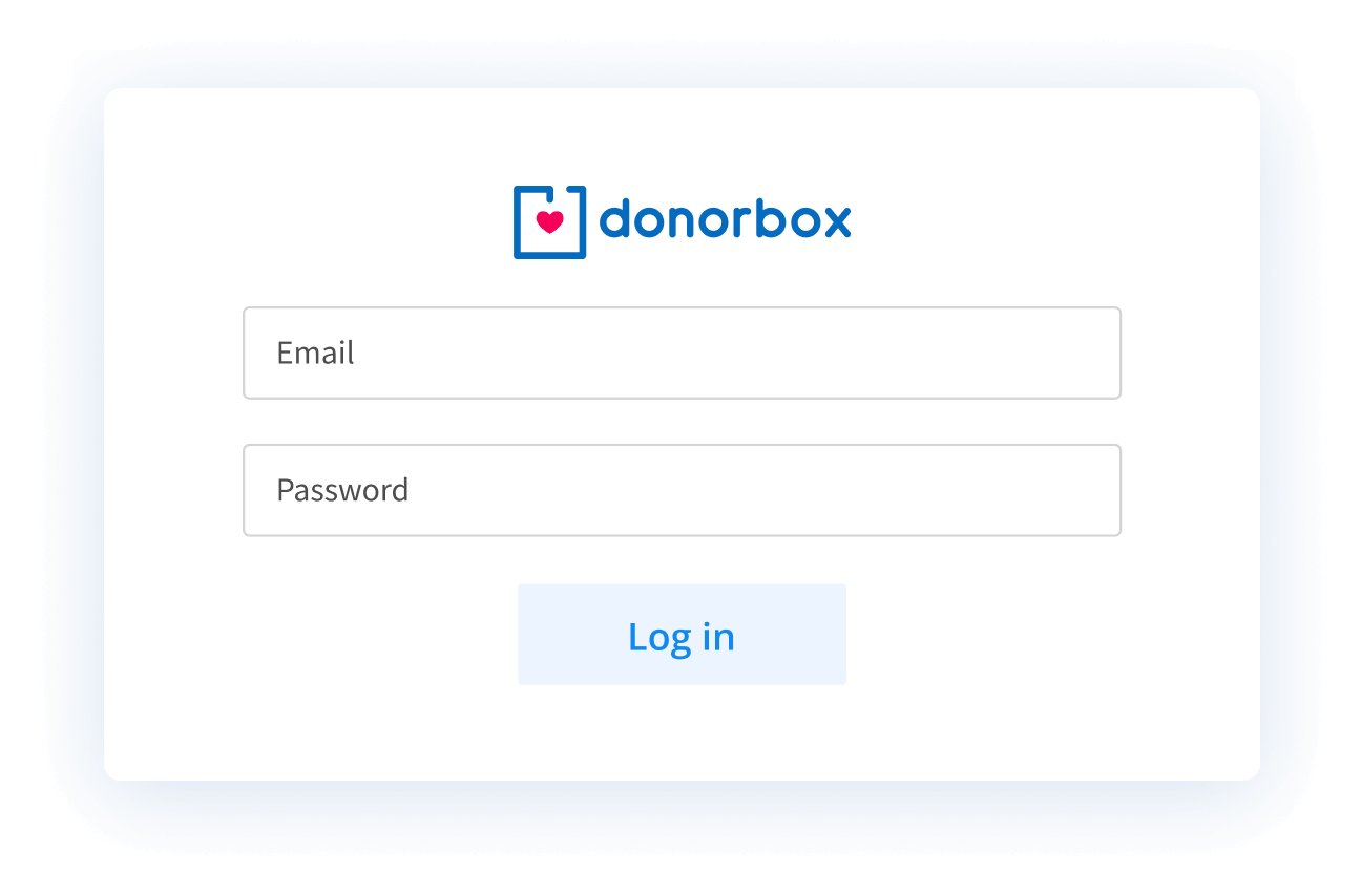1. Sign in to Donorbox