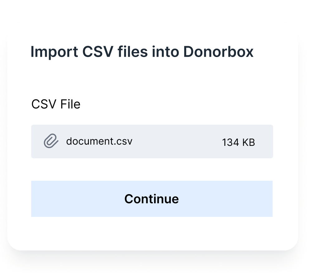 Donor and Data Imports