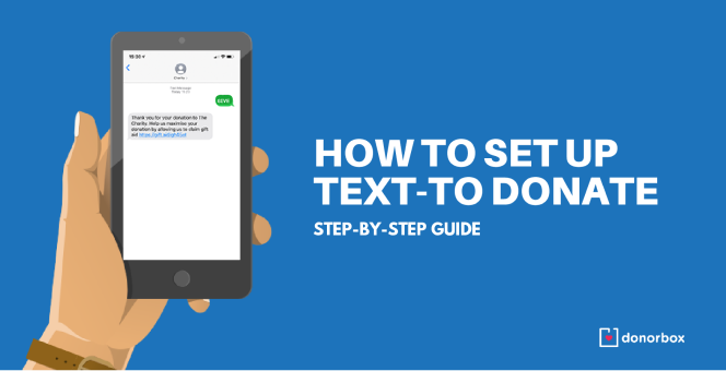 How to Set Up Text-to-Donate
