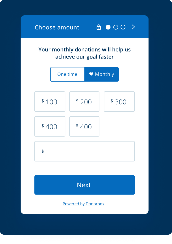 Pop up donation forms are a great way to grab your donors’ attention once they click on your donation button!