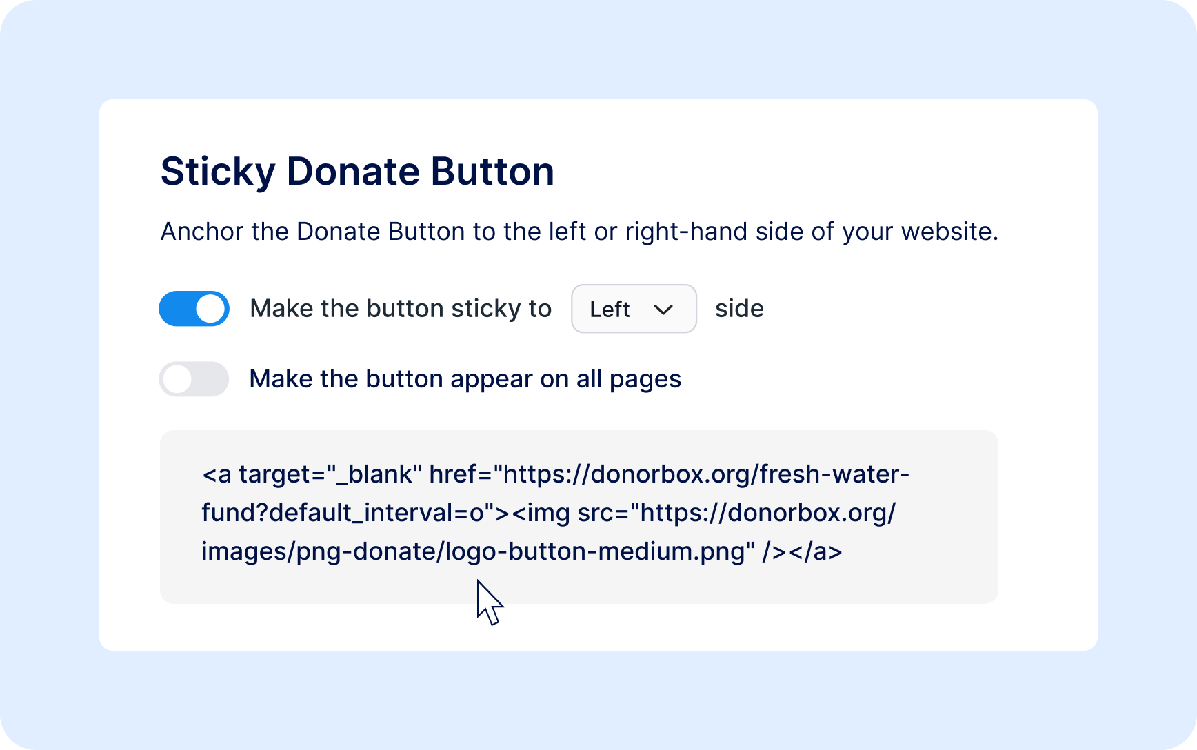Botón de donación