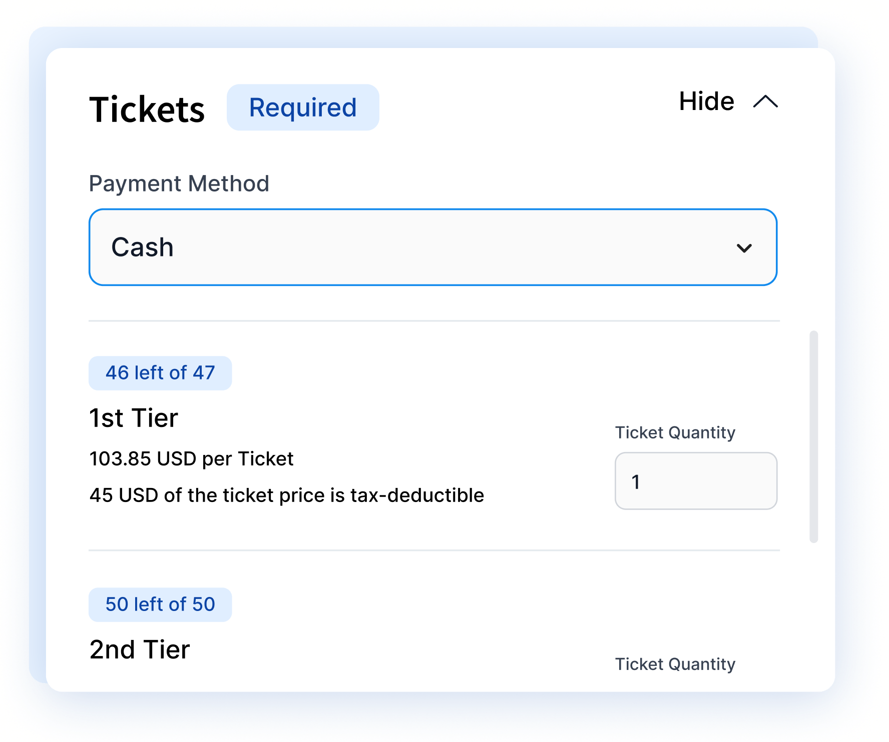 Track all ticket transactions in one place 
