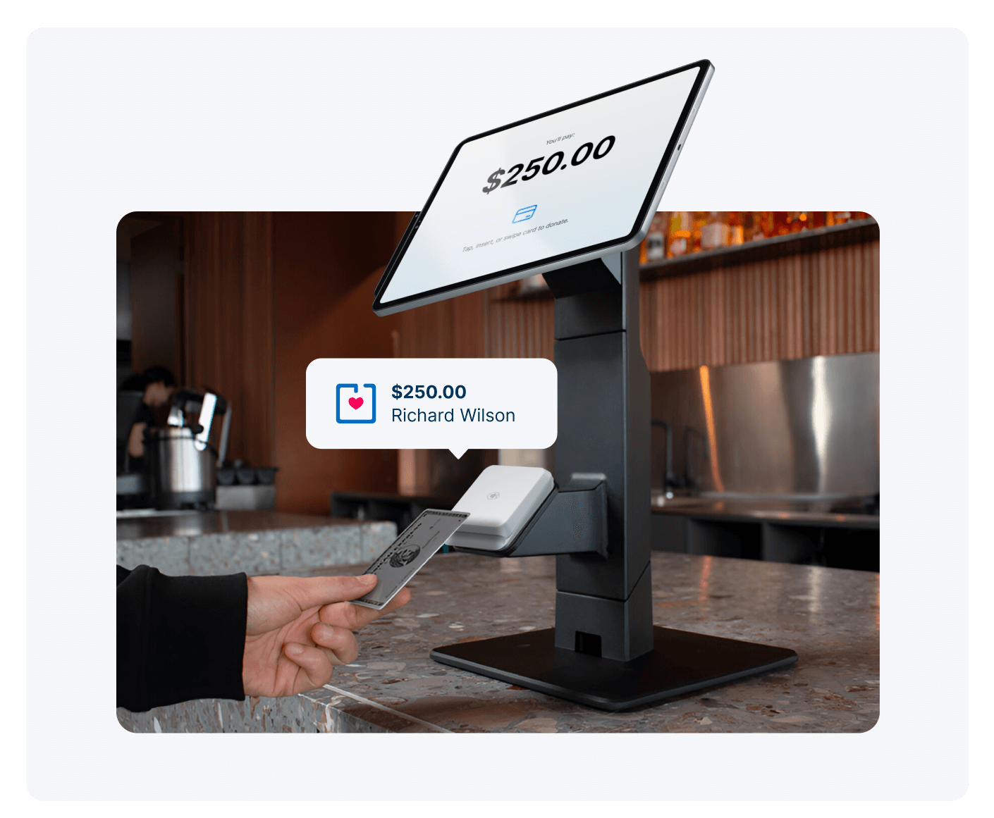 Boost spontaneous on-location giving 