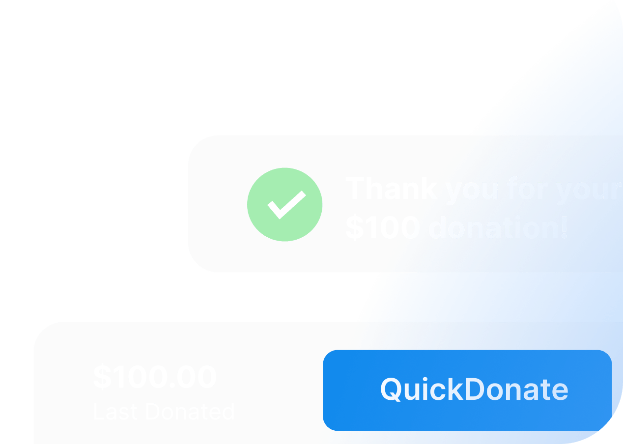 Portal de donantes con QuickDonate™