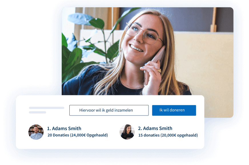 Laat uw supporters voor u instaan